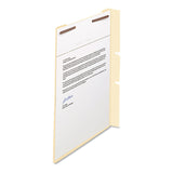 Smead™ Self-Adhesive Folder Dividers with Twin-Prong Fasteners for Top/End Tab Folders, 1 Fastener, Letter Size, Manila, 100/Box (SMD68027) Box of 100