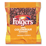 Folgers® Coffee, 100% Colombian, Ground, 1.75oz Fraction Pack, 42/Carton (FOL06451) Case of 42