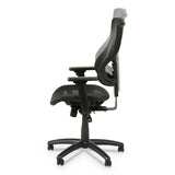 Alera® Alera Elusion II Series Suspension Mesh Mid-Back Synchro Seat Slide Chair, Supports 275 lb, 18.11" to 20.35" Seat, Black (ALEELT4218S) Each