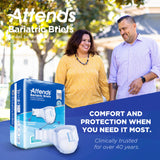 Attends® Bariatric Unisex Adult Incontinence Brief 3X-Large Disposable Heavy Absorbency (1247855_BG) 12/BG