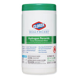 Clorox Healthcare® Hydrogen Peroxide Cleaner Disinfectant Wipes, 9 x 6.75, Unscented, White, 95/Canister, 6 Canisters/Carton (CLO30824) Case of 6