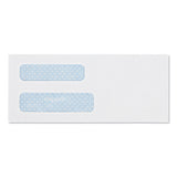 Quality Park™ Double Window Security-Tinted Check Envelope, #8 5/8, Commercial Flap, Gummed Closure, 3.63 x 8.63, White, 500/Box (QUA24532) Box of 500