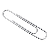ACCO Recycled Paper Clips, Jumbo, Smooth, Silver, 100 Clips/Box, 10 Boxes/Pack (ACC72525) Box of 1000