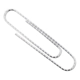 ACCO Premium Heavy-Gauge Wire Paper Clips, Jumbo, Nonskid, Silver, 100 Clips/Box, 10 Boxes/Pack (ACC72510) 10 Boxes of 100