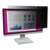 3M™ High Clarity Privacy Filter for 24" Widescreen Flat Panel Monitor, 16:10 Aspect Ratio (MMMHC240W1B) Each