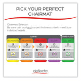 deflecto® EconoMat Occasional Use Chair Mat, Low Pile Carpet, Roll, 36 x 48, Lipped, Clear (DEFCM11112COM) Each