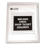 C-Line® Clear Vinyl Shop Ticket Holders, Both Sides Clear, 50 Sheets, 9 x 12, 50/Box (CLI80912) Each