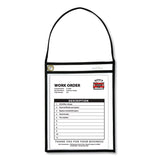C-Line® 1-Pocket Shop Ticket Holder w/Setrap, Black Stitching, 75-Sheet, 9 x 12, 15/Box (CLI41922) Box of 15