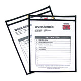 C-Line® Shop Ticket Holders, Stitched, Both Sides Clear, 50 Sheets, 8.5 x 11, 25/Box (CLI46911) Each