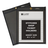 C-Line® Shop Ticket Holders, Stitched, One Side Clear, 50 Sheets, 8.5 x 11, 25/Box (CLI45911) Each