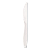 SOLO® Impress Heavyweight Full-Length Polystyrene Cutlery, Knife, White, 1,000/Carton (SCCHSWK0007) Case of 1000