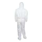 KleenGuard™ A30 Hood and Boots Splash/Particle Protection Coverall, 6X-Large, White, 21/Carton (ANS27239) Case of 21