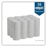 Georgia Pacific® Professional Compact Coreless Bath Tissue, Septic Safe, 2-Ply, White, 750 Sheets/Roll, 36/Carton (GPC19371CT) 36 Rolls