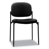 HON® VL606 Stacking Guest Chair without Arms, Fabric Upholstery, 21.25" x 21" x 32.75", Black Seat, Black Back, Black Base (BSXVL606VA10) Each