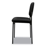 HON® VL606 Stacking Guest Chair without Arms, Fabric Upholstery, 21.25" x 21" x 32.75", Black Seat, Black Back, Black Base (BSXVL606VA10) Each