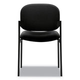 HON® VL606 Stacking Guest Chair without Arms, Fabric Upholstery, 21.25" x 21" x 32.75", Black Seat, Black Back, Black Base (BSXVL606VA10) Each