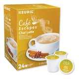 Café Escapes® Cafe Escapes Chai Latte K-Cups, 24/Box (GMT6805) Box of 24