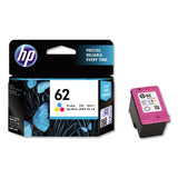 HP HP 62, (C2P06AN) Tri-Color Original Ink Cartridge (HEWC2P06AN) Each