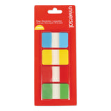 Universal® Self Stick Index Tab, 1", Assorted Colors, 100/Pack (UNV99020) Pack of 100