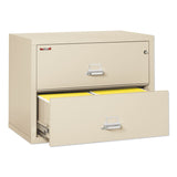 FireKing® Insulated Lateral File, 2 Legal/Letter-Size File Drawers, Parchment, 37.5" x 22.13" x 27.75" (FIR23822CPA)