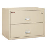 FireKing® Insulated Lateral File, 2 Legal/Letter-Size File Drawers, Parchment, 37.5" x 22.13" x 27.75" (FIR23822CPA)