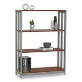 Linea Italia® Trento Line Bookcase, Three-Shelf, 31.5w x 11.5d x 43.25h, Cherry (LITTR735CH) Each