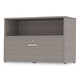 Linea Italia® Urban 36" Credenza, Bottom Pedestal, 35.25w x 15.25d x 23.75h, Ash (LITUR604ASH) Each