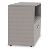 Linea Italia® Urban 36" Credenza, Bottom Pedestal, 35.25w x 15.25d x 23.75h, Ash (LITUR604ASH) Each