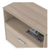 Linea Italia® Urban 36" Credenza, Bottom Pedestal, 35.25w x 15.25d x 23.75h, Natural Walnut (LITUR604NW) Each