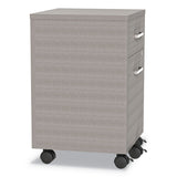 Linea Italia® Urban Mobile File Pedestal, Left or Right, 2-Drawers: Box/File, Legal/A4, Ash, 16" x 15.25" x 23.75" (LITUR610ASH) Each