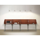 Linea Italia® Study Carrell Starter Unit, 2-Leg, 31.25 x 23.5 x 45.25, Cherry (LITSC801CH) Each