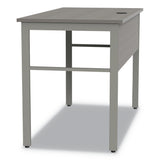 Linea Italia Urban Desk Workstation, 47.25w x 23.75d x 29.5h, Ash (LITUR600ASH) Each