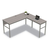 Linea Italia® Urban Series L- Shaped Desk, 59" x 59" x 29.5", Ash (LITUR602ASH) Each