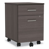 Linea Italia® Trento Line Mobile Pedestal File, Left or Right, 2-Drawers: Box/File, Legal/Letter, Mocha, 16.5" x 19.75" x 23.63" (LITTR752MOC) Each