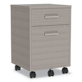 Linea Italia® Urban Mobile File Pedestal, Left or Right, 2-Drawers: Box/File, Legal/A4, Ash, 16" x 15.25" x 23.75" (LITUR610ASH) Each