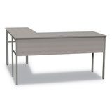Linea Italia® Urban Series L- Shaped Desk, 59" x 59" x 29.5", Ash (LITUR602ASH) Each