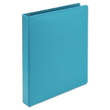 Samsill® Earth’s Choice Plant-Based Durable Fashion View Binder, 3 Rings, 1" Capacity, 11 x 8.5, Turquoise, 2/Pack (SAMU86377) 1 Pack of 2