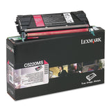 Lexmark™ C5220MS Return Program Toner, 3,000 Page-Yield, Magenta (LEXC5220MS) Each
