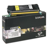 Lexmark™ C5220YS Return Program Toner, 3,000 Page-Yield, Yellow (LEXC5220YS) Each