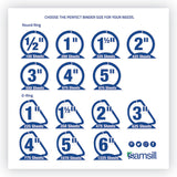 Samsill® Earth’s Choice Plant-Based Durable Fashion View Binder, 3 Rings, 2" Capacity, 11 x 8.5, Lime, 2/Pack (SAMU86678) 1 Pack of 2