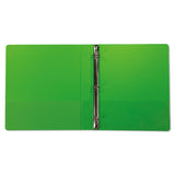 Samsill® Earth’s Choice Plant-Based Durable Fashion View Binder, 3 Rings, 1" Capacity, 11 x 8.5, Lime, 2/Pack (SAMU86378) 1 Pack of 2