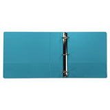 Samsill® Earth’s Choice Plant-Based Durable Fashion View Binder, 3 Rings, 2" Capacity, 11 x 8.5, Turquoise, 2/Pack (SAMU86677) Pack of 2