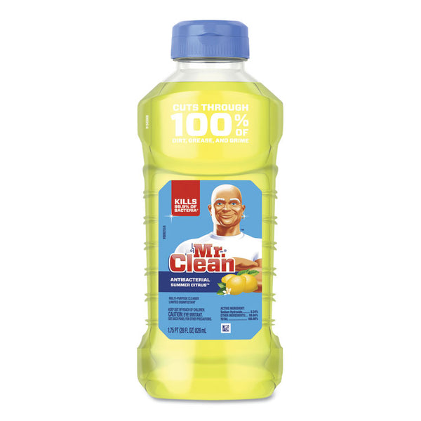 Mr. Clean® Multi-Surface Antibacterial Cleaner, Summer Citrus, 28 oz Bottle (PGC77130EA)