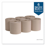 Georgia Pacific® Professional Pacific Blue Basic Nonperforated Paper Towels, 1-Ply, 7.78 x 800 ft, Brown, 6 Rolls/Carton (GPC26301) Case of 6