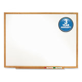Quartet® Classic Series Total Erase Dry Erase Boards, 36 x 24, White Surface, Oak Fiberboard Frame (QRTS573) Each