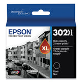 Epson® T302XL020-S (T302XL) Claria High-Yield Ink, Black (EPST302XL020S) Each