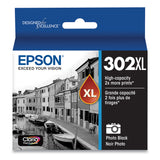 Epson® T302XL120-S (T302XL) Claria High-Yield Ink, Photo Black (EPST302XL120S) Each