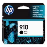 HP HP 910, (3YL61AN) Black Original Ink Cartridge (HEW3YL61AN) Each