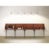 Linea Italia® Study Carrell Add On, 1-Leg, 31.25 x 23.25 x 45.25, Cherry (LITSC802CH) Each