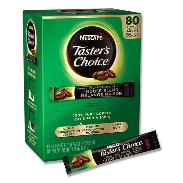 Nescafé® Taster's Choice Stick Pack, Decaf, 0.06oz, 80/Box, 6 Boxes/Carton (NES66488CT)